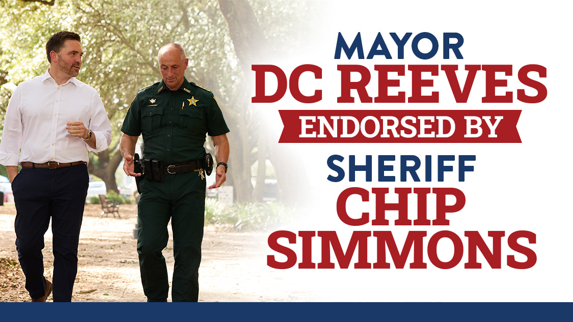 Mayor D.C. Reeves endorsed by Sheriff Chip Simmons