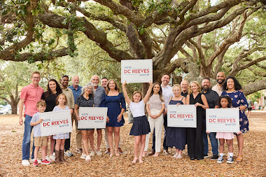 D.C. Reeves with family and supporters