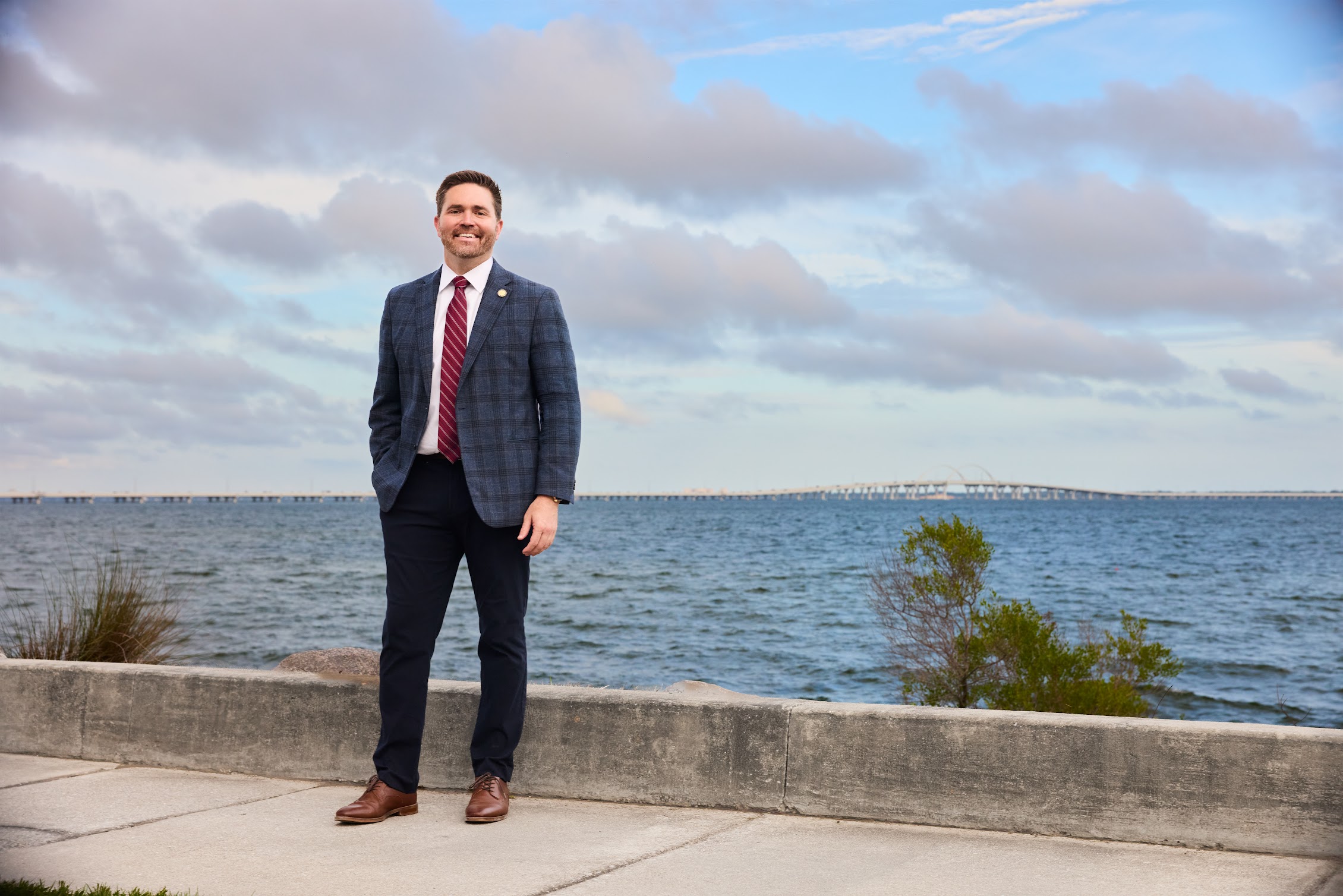 Mayor D.C. Reeves on the Pensacola waterfront